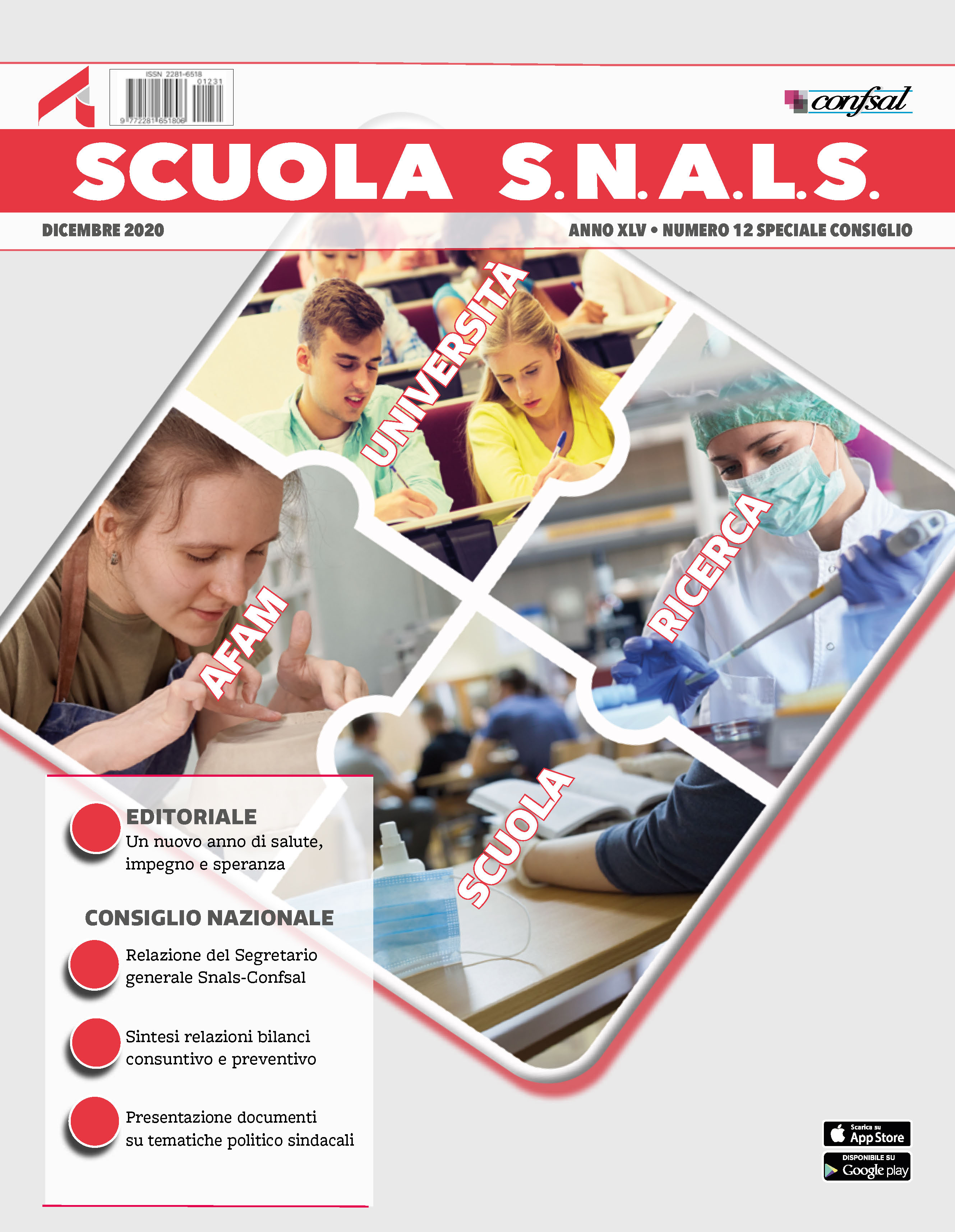 SCUOLA SNALS n° 12 - DICEMBRE 2020