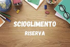 GPS 2026/2027 SCIOGLIMENTO RISERVA