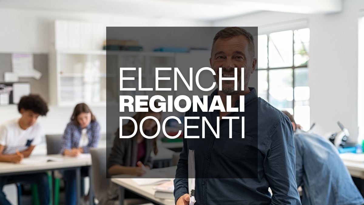 PUBBLICAZIONE ELENCHI REGIONALI
